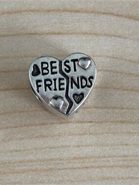 Best Friends Sterling Silver Bracelet Charm